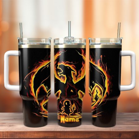 Charmeleon Pokemon Anime Christmas Custom  Quencher 30oz or 40oz Stainless Steel  Tumbler HG