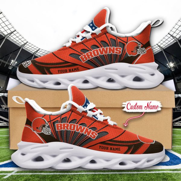 Cleveland Browns NFL Max Soul Shoes Sneakers For Men And Women