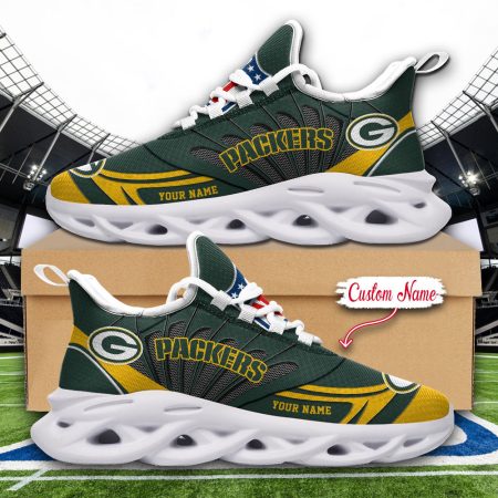 Green Bay Packers NFL Max Soul Shoes Sneakers For Men And Women