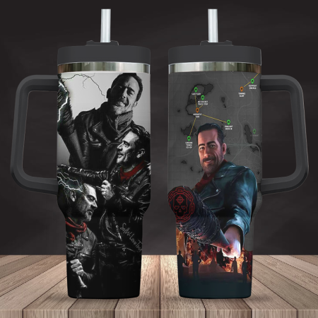 Negan The Walking Dead Tumbler 30oz or 40oz Tumbler with Handle CP