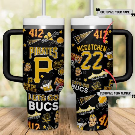Pittsburgh Pirates MLB Custom Stanley Cup 40 oz 30 oz Tumbler With Handle