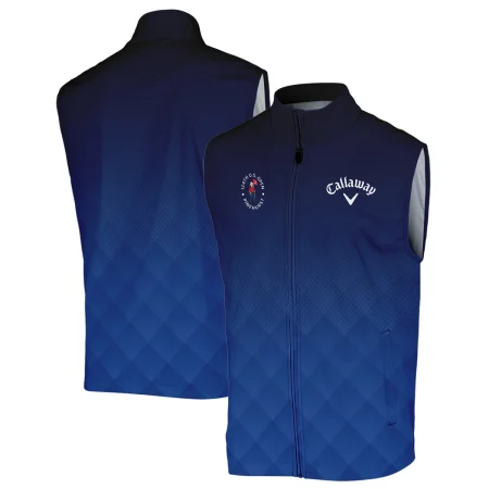 124th U.S. Open Pinehurst Callaway Dark Blue Gradient Stripes Pattern Sleeveless Jacket Style Classic Sleeveless Jacket