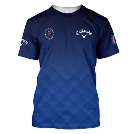 124th U.S. Open Pinehurst Callaway Dark Blue Gradient Stripes Pattern Unisex T-Shirt Style Classic T-Shirt