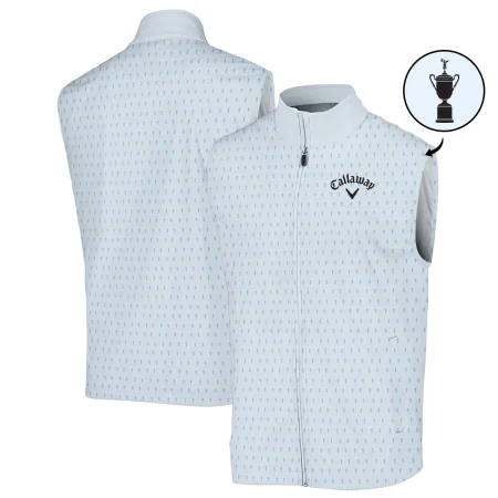 124th U.S. Open Pinehurst Callaway Sleeveless Jacket Sports Pattern Cup Color Light Blue All Over Print Sleeveless Jacket