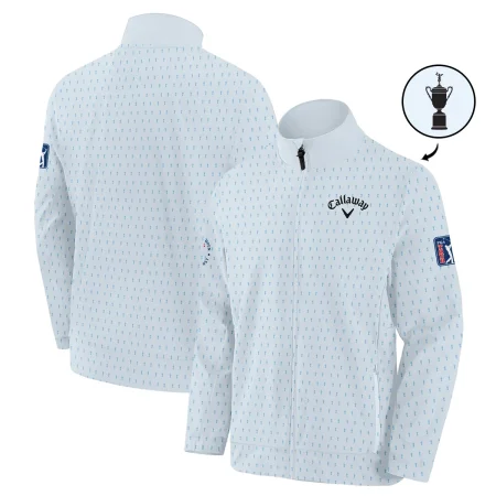124th U.S. Open Pinehurst Callaway Stand Colar Jacket Sports Pattern Cup Color Light Blue All Over Print Stand Colar Jacket