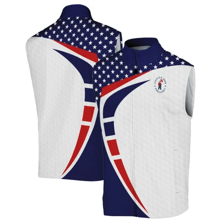 124th U.S. Open Pinehurst Callaway US Flag Blue Red Stars Sleeveless Jacket Style Classic Sleeveless Jacket