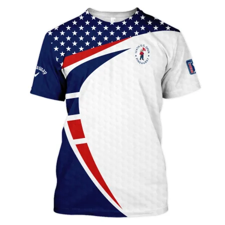 124th U.S. Open Pinehurst Callaway US Flag Blue Red Stars Unisex T-Shirt Style Classic T-Shirt