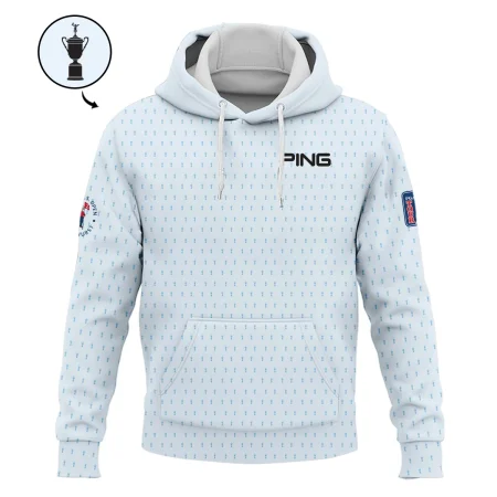 124th U.S. Open Pinehurst Ping Hoodie Shirt Sports Pattern Cup Color Light Blue All Over Print Hoodie Shirt