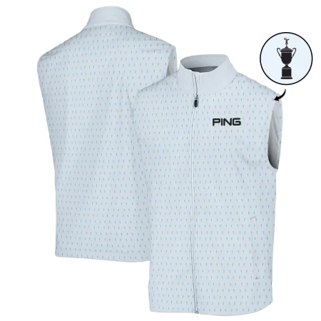 124th U.S. Open Pinehurst Ping Sleeveless Jacket Sports Pattern Cup Color Light Blue All Over Print Sleeveless Jacket