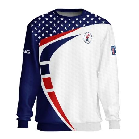 124th U.S. Open Pinehurst Ping US Flag Blue Red Stars Unisex Sweatshirt Style Classic Sweatshirt