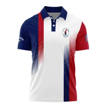 124th U.S. Open Pinehurst Sports Callaway Polo Shirt Golf Blue Red All Over Print Polo Shirt For Men