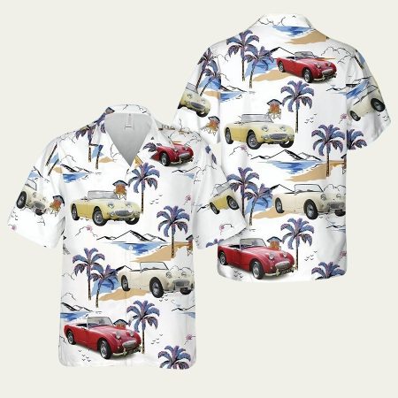 1959 Austin Healey Frogeye Sprite Mk1 Hawaiian Shirt