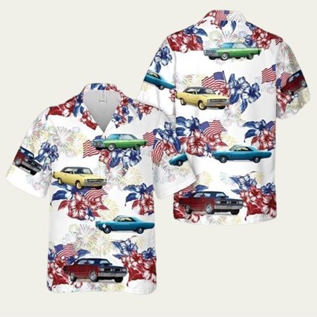 1969 Dodge Dart Swinger 4Th Of July Hawaiian Shirt
