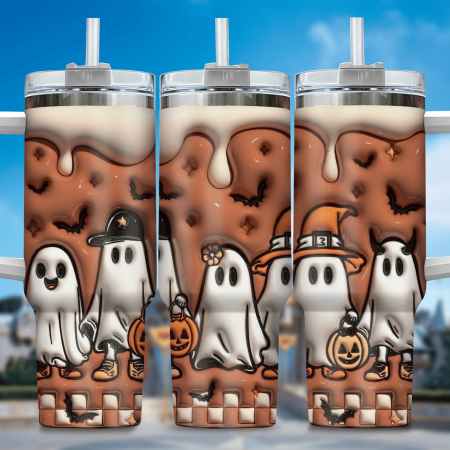 3D Horror Movies Custom  Quencher 30 or 40oz  Stainless Steel Tumbler HG With Handle