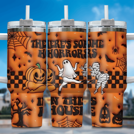 3D Horror Movies Custom  Quencher 30 or 40oz  Stainless Steel Tumbler HG With Handle