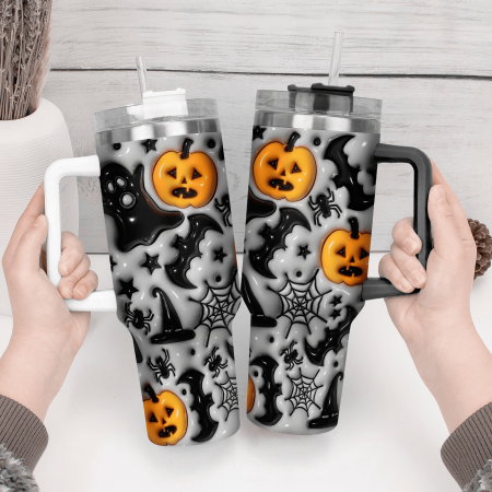 3D Horror Movies Custom  Quencher 30 or 40oz  Stainless Steel Tumbler HG With Handle