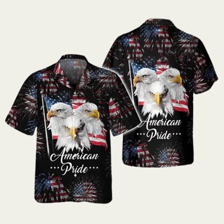 4Th Of July Eagle American Pride Hawaiian Shirt