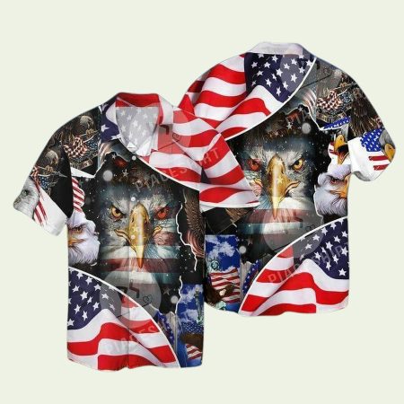 4Th Of July Independence Day American Eagle Day Hawaiian Shirt