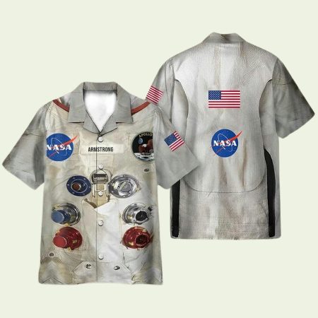 50Th Anniversary Armstrong Spacesuit Hawaiian Shirt