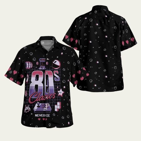 80s retro game nes hawaiian shirt