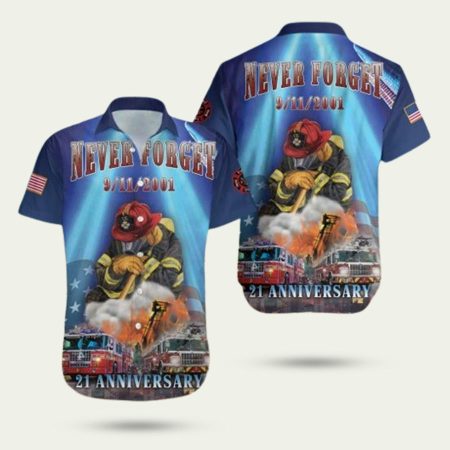 911 Never Forget September 11 2022 911 Patriot Day  Hawaiian Shirt