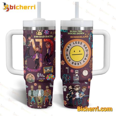 AJR Way Less Sad 30oz or 40oz Stainless Tumbler With Handle NVA