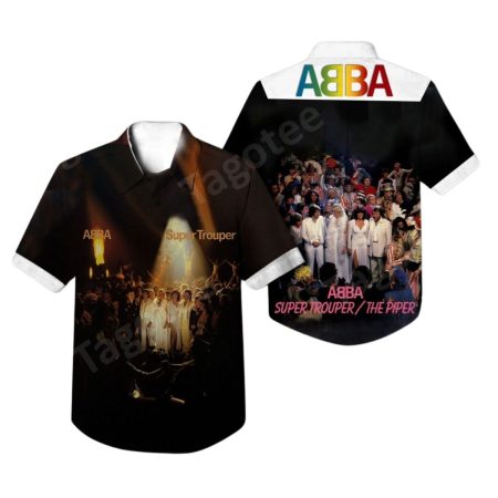 Abba Super Trouper Album Cover The Piper Hawaiian Shirt
