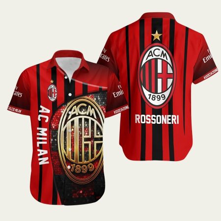 Ac milan rossoneri hawaiian shirt