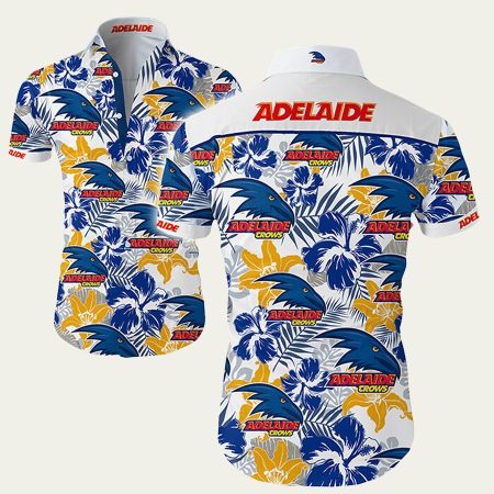 Adelaide crows football club flower hawaiian shirt