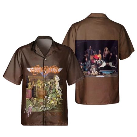 Aerosmith Band Toys In The Attic Album Cover Hawaiian Shirt