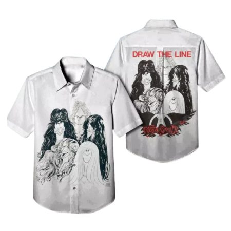 Aerosmith Draw The Line Album Cover Hawaiian Shirt