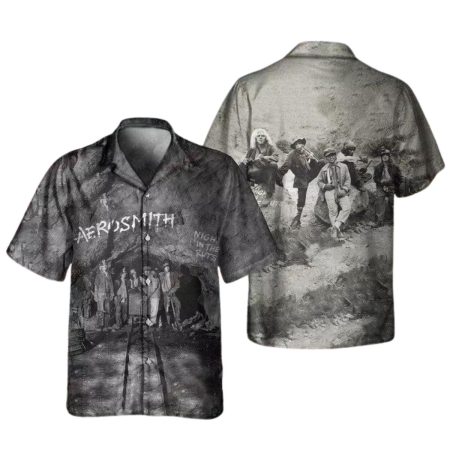Aerosmith Night in the Ruts 1979 Album Cover Hawaiian Shirt