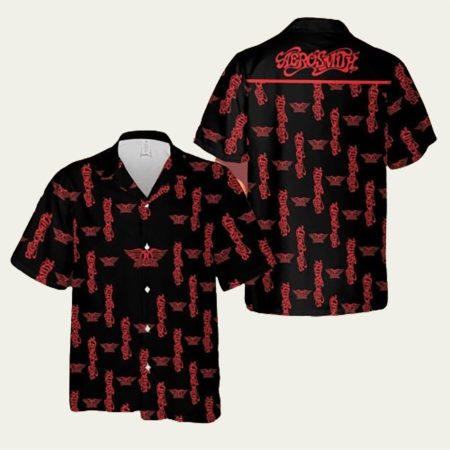 Aerosmith Music Band MultiLogo Hawaiian Shirt