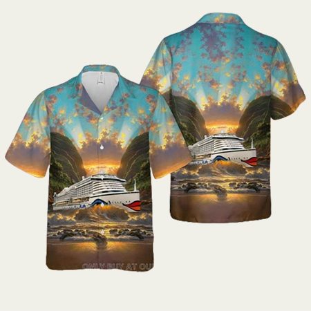 Aida Cruises Pattern Hawaiian Shirt