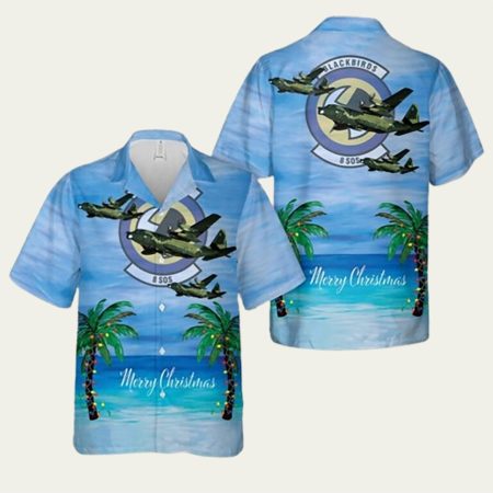 Air Force 8Th Special Operations Squadron Lockheed Christmas Hawaiian Shirt