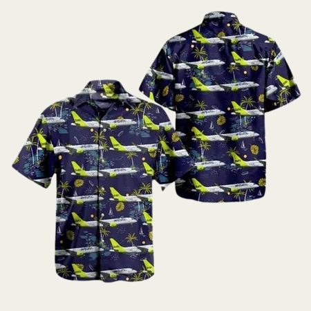 Airbaltic bombardier cseries cs300 hawaiian shirt