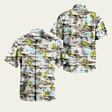 Airbaltic fokker 50 hawaiian shirt