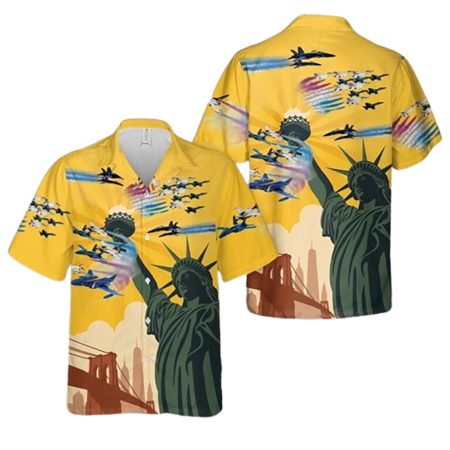 Airshow Blue Angels And Thunderbirds 4Th Of July Hawaiian Shirt