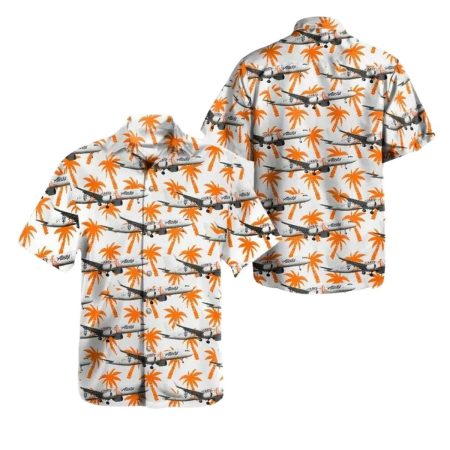 Alaska Airlines Airbus A321-253n San Francisco Giants Livery Hawaiian Shirt