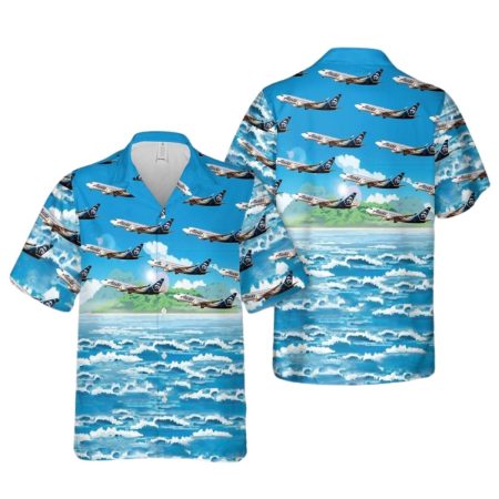 Alaska Airlines Boeing 737-700 Hawaiian Shirt