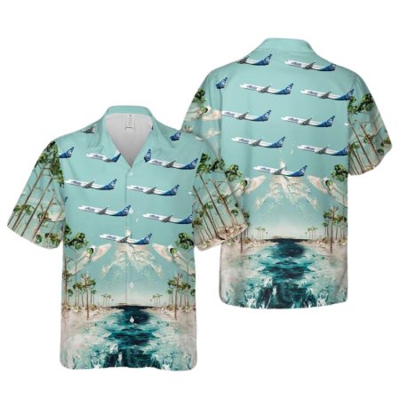 Alaska Airlines Boeing 737-9 MAX Hawaiian Shirt