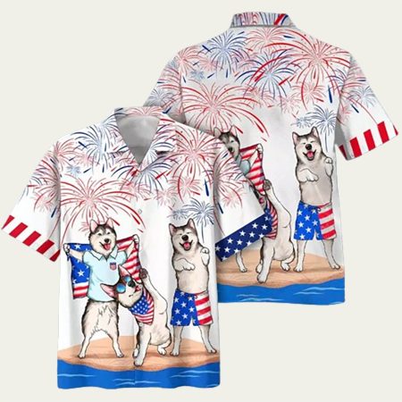 Alaska Independence Is Coming American Dog Hawaiian Shirt