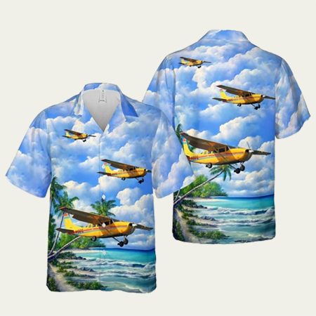 Alaska Seaplanes Cessna T207A Stationair Hawaiian Shirt