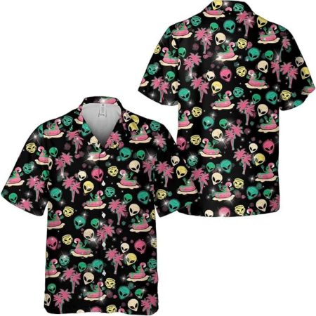Alien On Beach Hawaiian Shirt