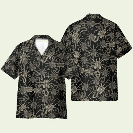 Alien Face Hugger Hawaiian Shirt