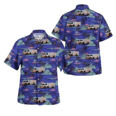 Allamuchy Township New Jersey Allamuchy Township Volunteer Fire Department Hawaiian Shirt