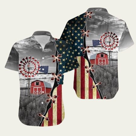 Aloha farming patriotism hawaiian shirt