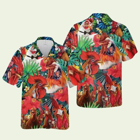 Aloha Funny Chicken Hawaiian Shirt