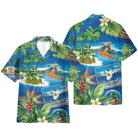 Alien Dancing On The Beach Hawaiian Shirt