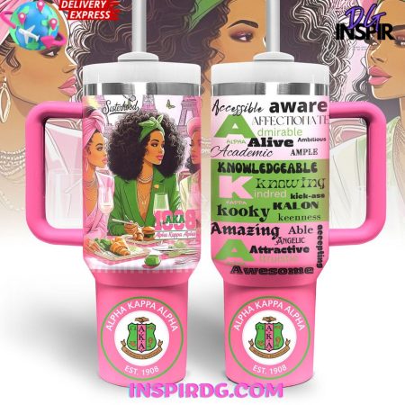 Alpha Kappa Alpha  30oz 40 oz Tumbler With Handle HG Cup